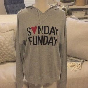 Lightweight hooded sweater